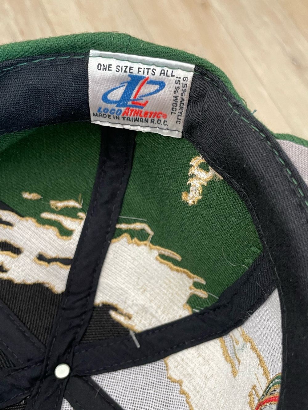 1996 Logo Athletic Olympic Summer Games Atlanta, Gold Splash Snapback Cap - Picture 6 of 10
